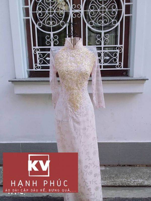 Áo Dài Bà Sui Vàng Kim Tuyến