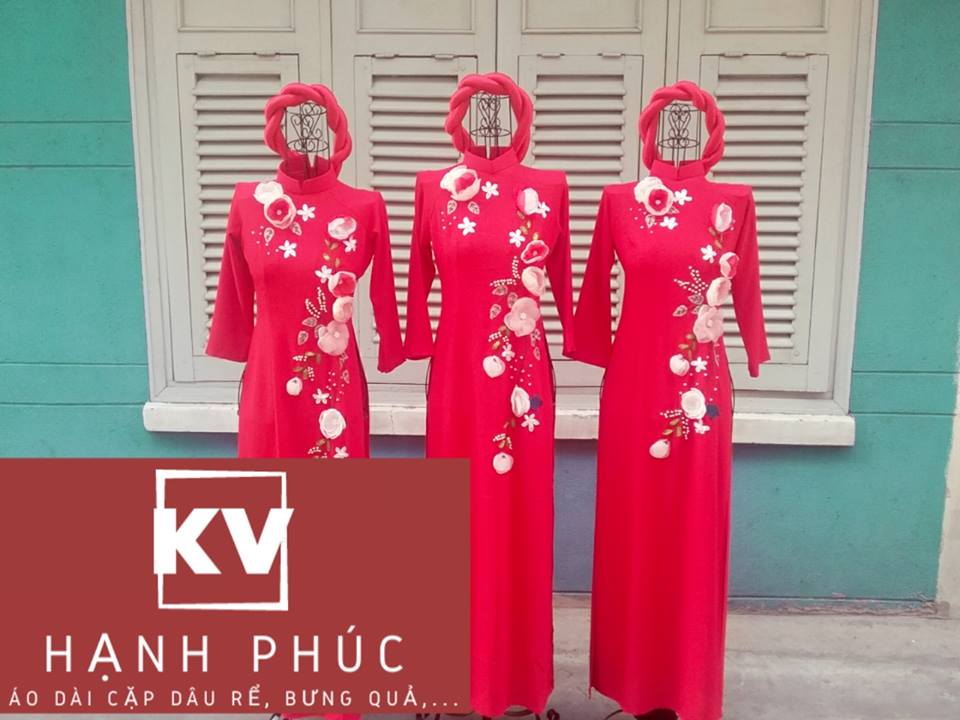 Bưng Quả Đỏ Hoa nổi 3D